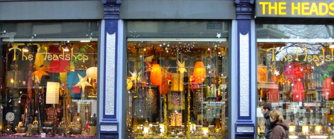 Headshop Window Display