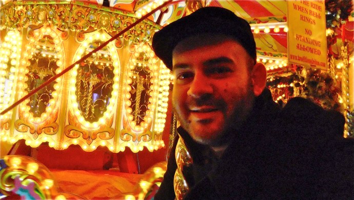 Man on carousel
