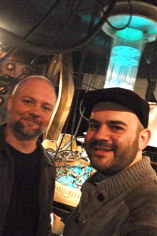 Doctor Who Mark and Panos in the Tardis