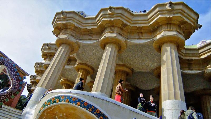 Gaudi's Sala Hipóstila Park Guell