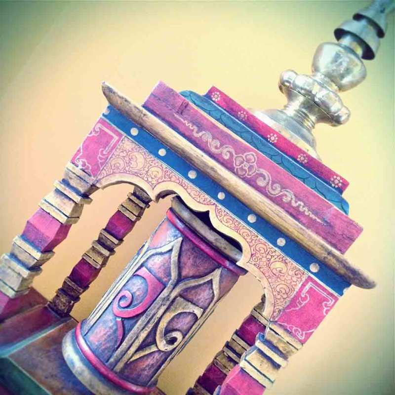 Instagram Buddhist prayer wheel