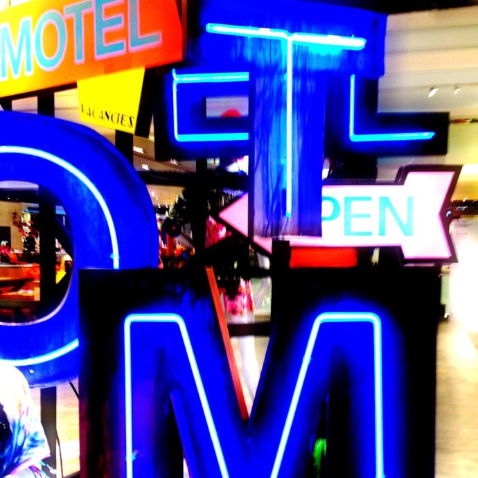 Neon Selfridges Neon display selfridges manchester