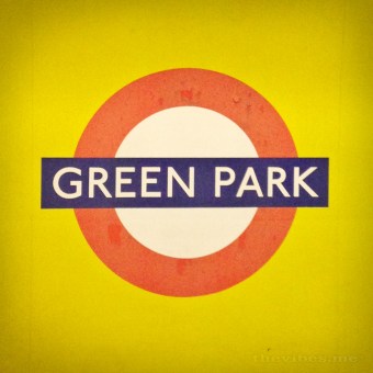 Green-Park Green Park Tube Sign
