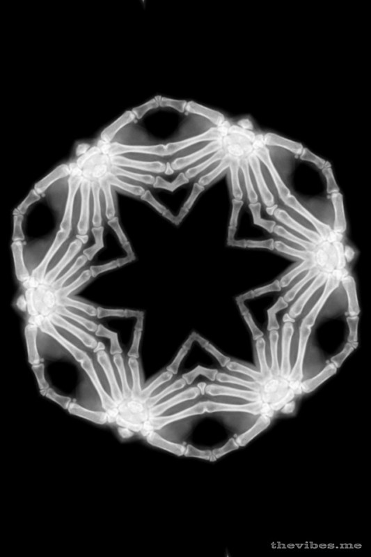 Buzby berkeley kaleidoscope image x-ray the vibes