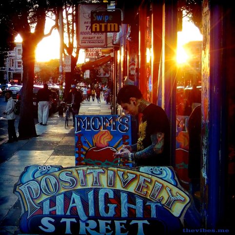 Sunset on the Haight the vibes