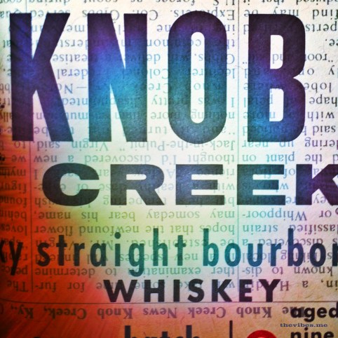 Knob creek whiskey label