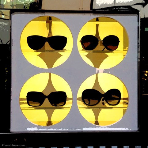 Sunglasses window display Louis Vuitton Manchester