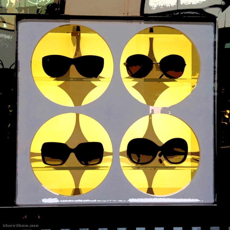 Sunglasses window display Louis Vuitton Manchester