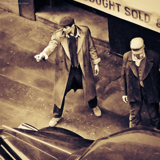 Rehearsing gun fire in Captain America, Manchester 2010