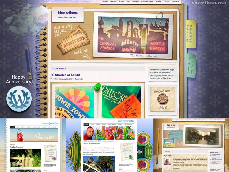 The Vibes wordpress blog design