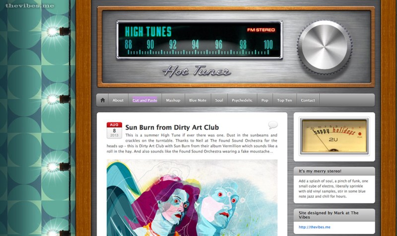 Sun Burn Dirty Art Club on High Tunes