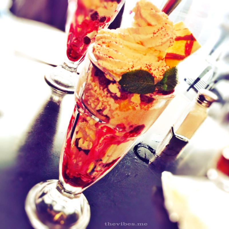 Ice Cream sundae in Balans London, Old Compton Street by Mark Wallis on thevibes.me