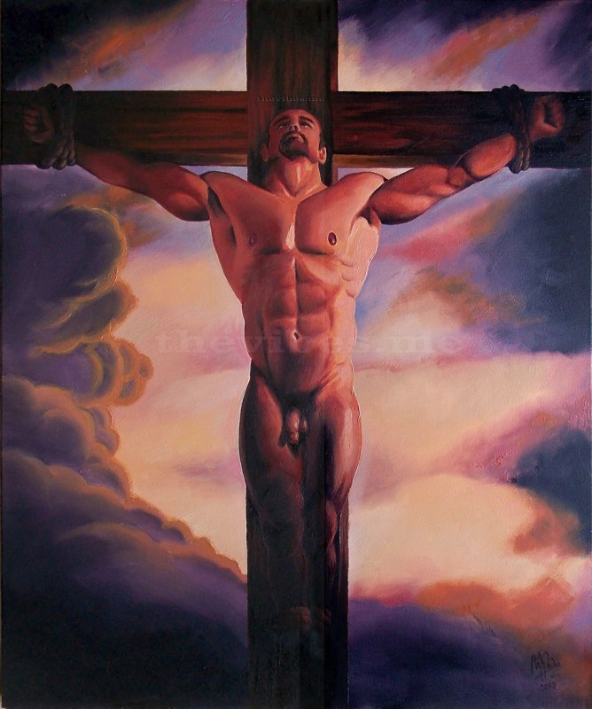 X - oil on canvas by Mark Wallis