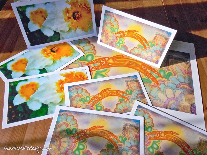 Mark Wallis Ostara Hare colour cards and prints